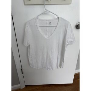 Gap Women's Forever, Soft White V-Neck T-Shirt